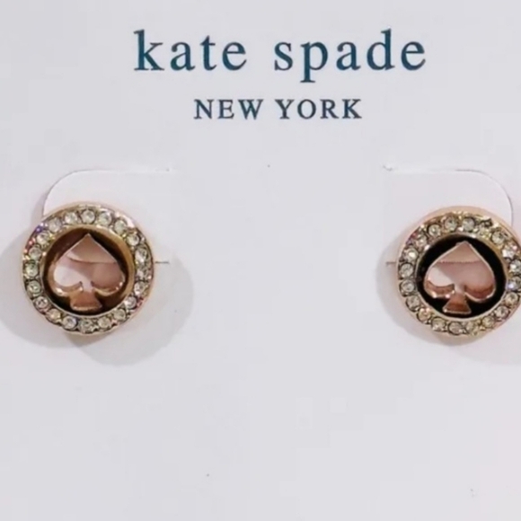 Kate Spade Spot The Spade Earrings NWOT - Picture 4 of 6